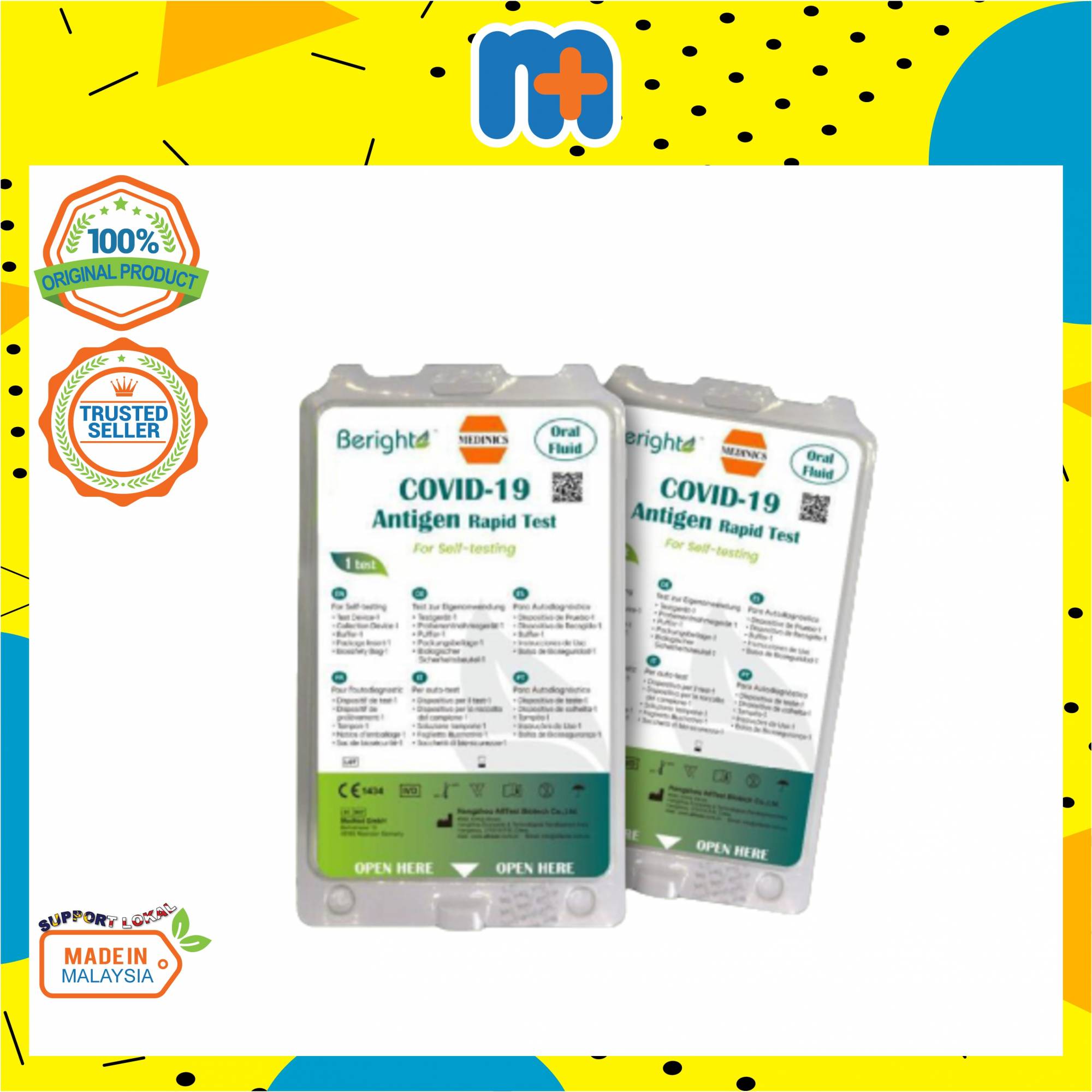 [MPLUS] BERIGHT COVID19 Rtk Home Self Test Kit (Oral)